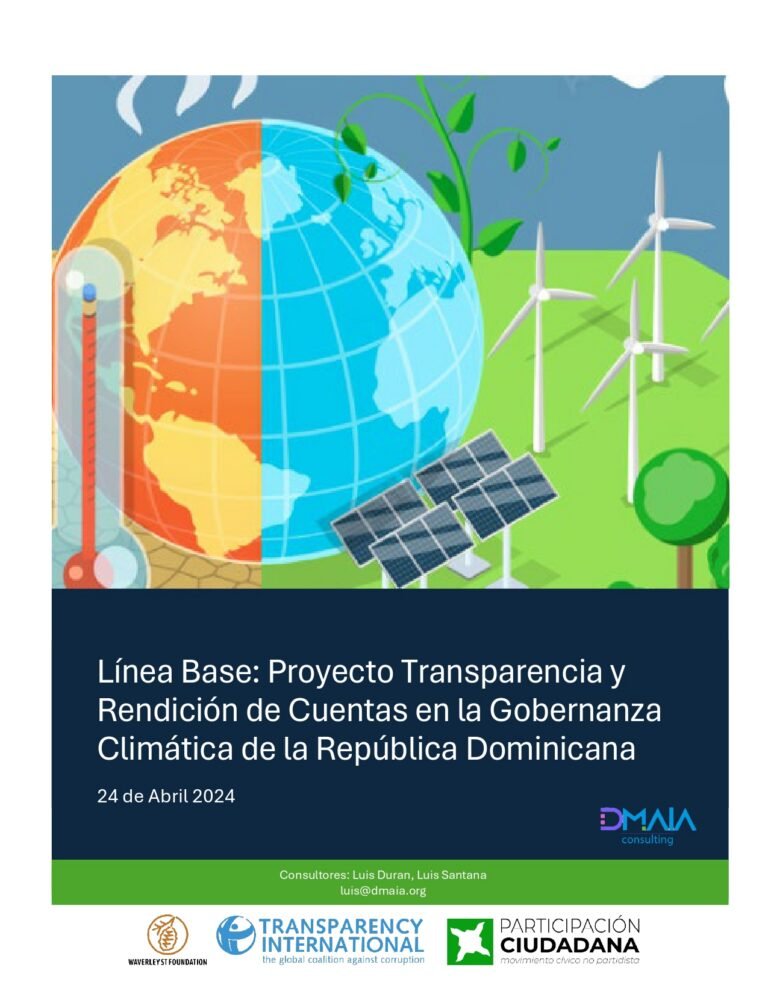 Línea Base: Proyecto transparecia y rendición de cuentas en la Gobernanza Climática de la RD